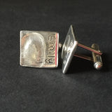 Fingerprint Square Cufflinks