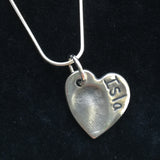 Fingerprint Small Heart Necklace
