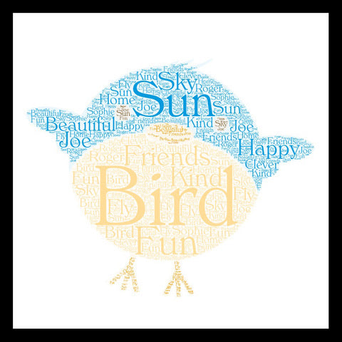 Personalised Bird WordArt