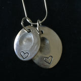 Double Oval Fingerprint Necklace