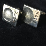 Fingerprint Square Cufflinks