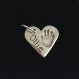 Hand and Foot Heart Charm