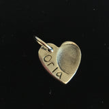 Fingerprint Small Heart Charm