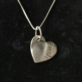 Fingerprint Small Heart Necklace