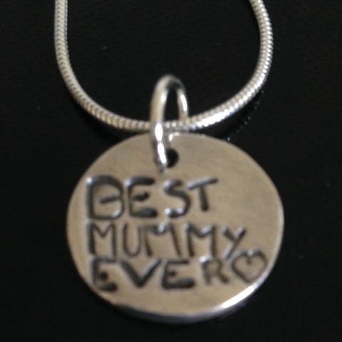 Little Scribble Round Pendant