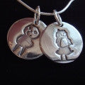 Little Artist Round Pendant