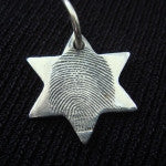 Fingerprint Star Charm