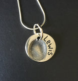 Fingerprint Round Pendant