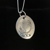 Fingerprint Oval Necklace