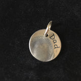 Fingerprint Round Charm