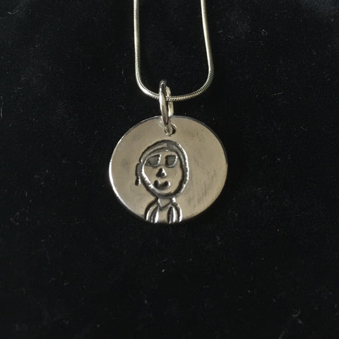 Little Artist Round Pendant