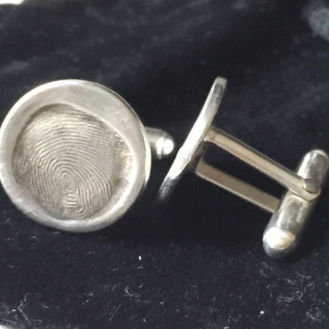 Fingerprint Non Engraved Cufflinks