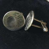 Fingerprint Round Cufflinks