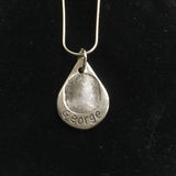 Fingerprint Teardrop Necklace