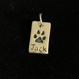 Paw Print Dog Tag