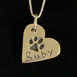 Paw Print Pendant