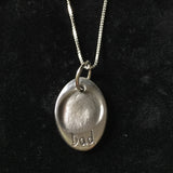 Fingerprint Oval Necklace