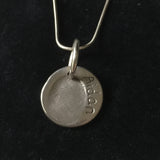 Fingerprint Round Pendant