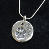 Paw Print Pendant