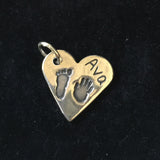 Hand and Foot Heart Charm