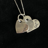 Fingerprint Small & Medium Heart Necklace